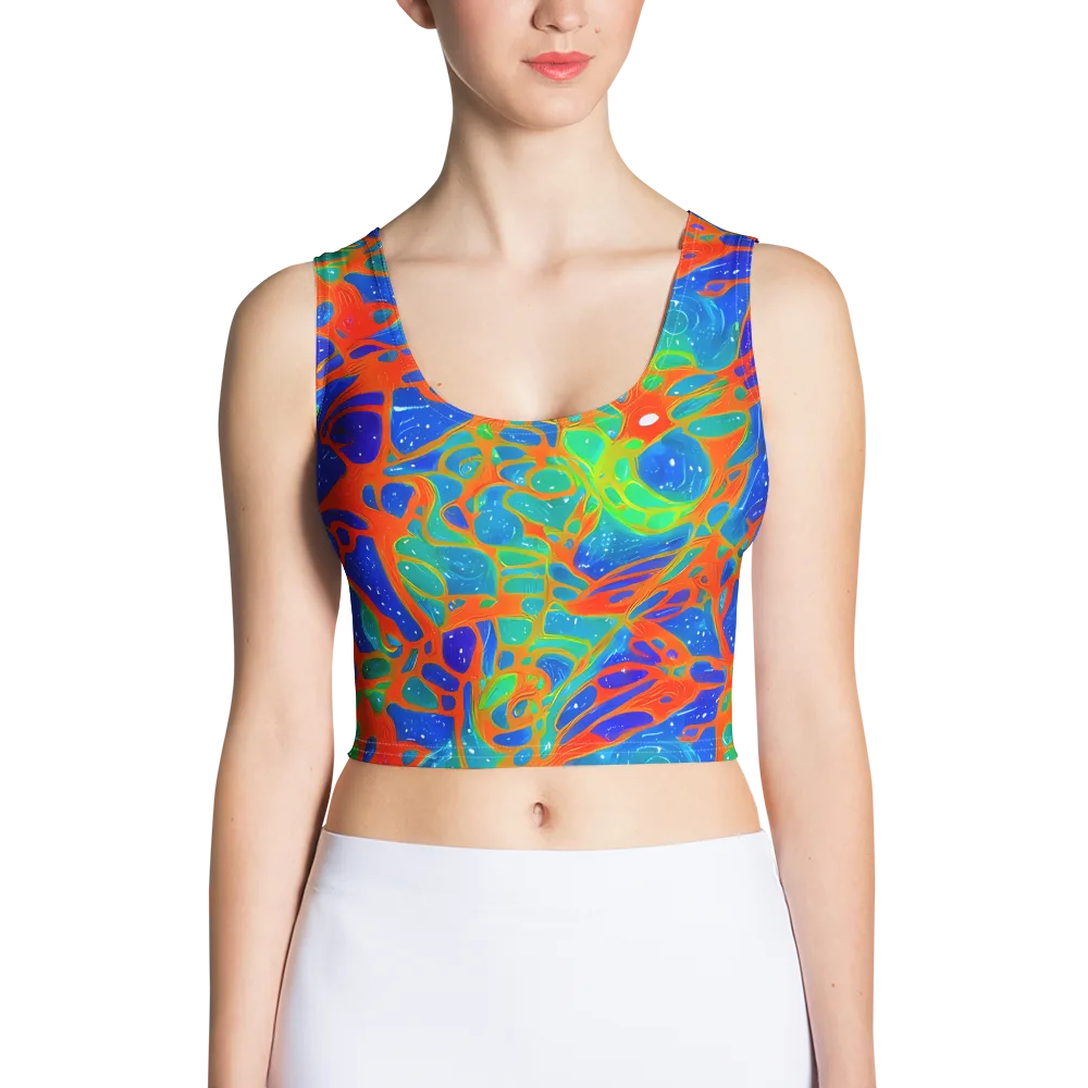 Radiant Cells on Crop Top — Front