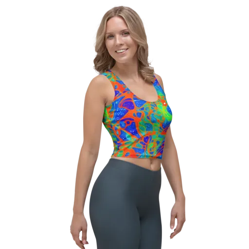 Radiant Cells on a Crop Top