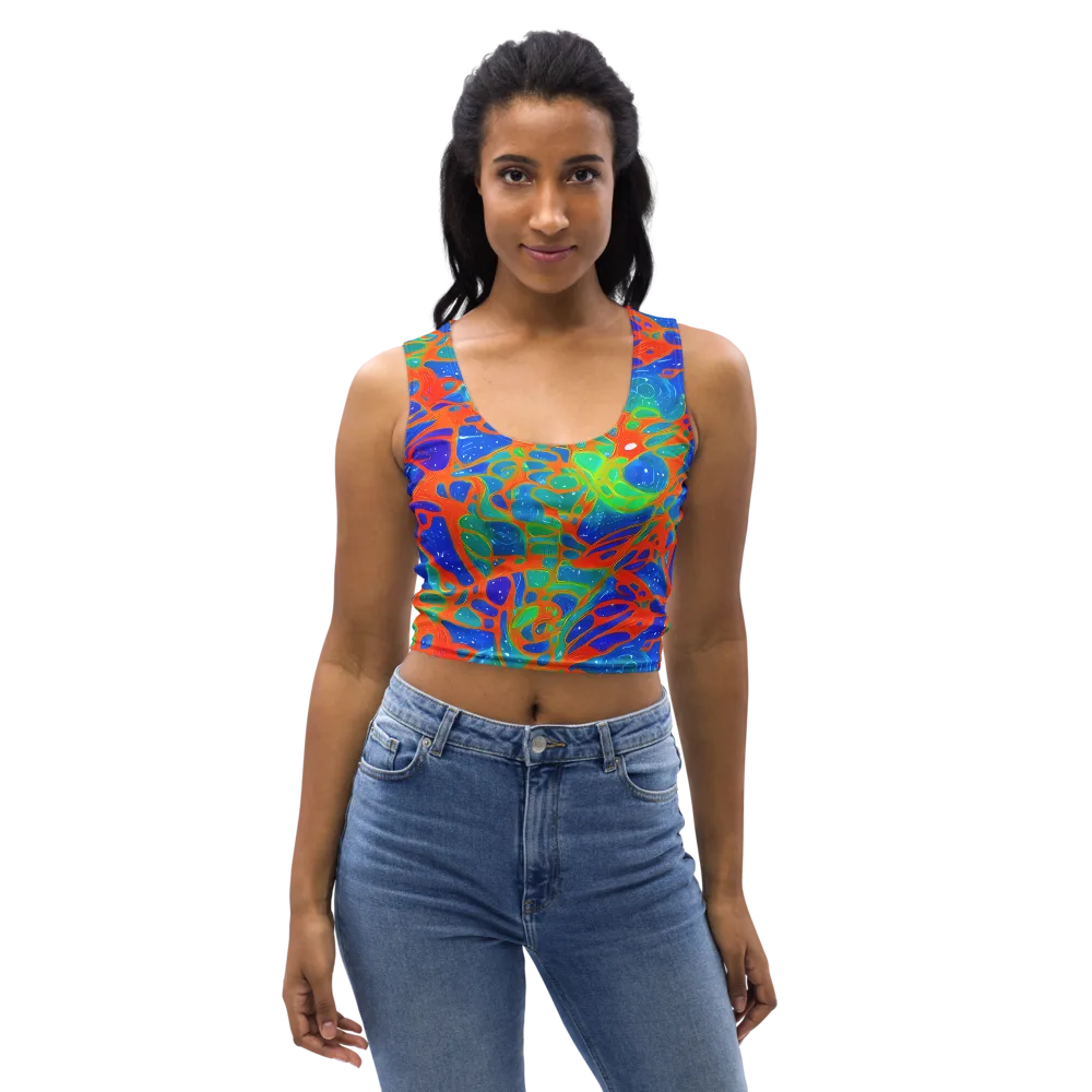 Radiant Cells on Crop Top — Front