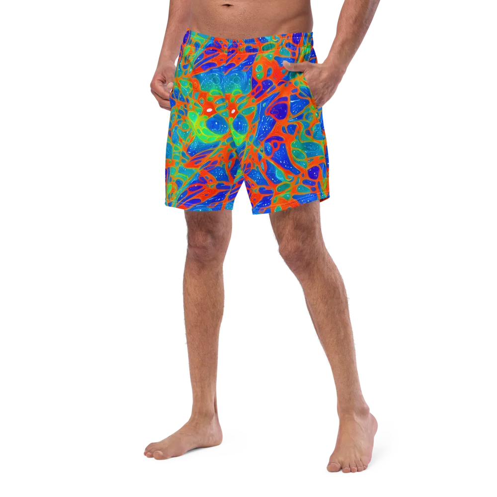 Radiant Cells on Swim Trunks — Left Front