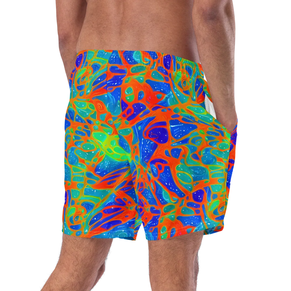 Radiant Cells on Swim Trunks — Right Back