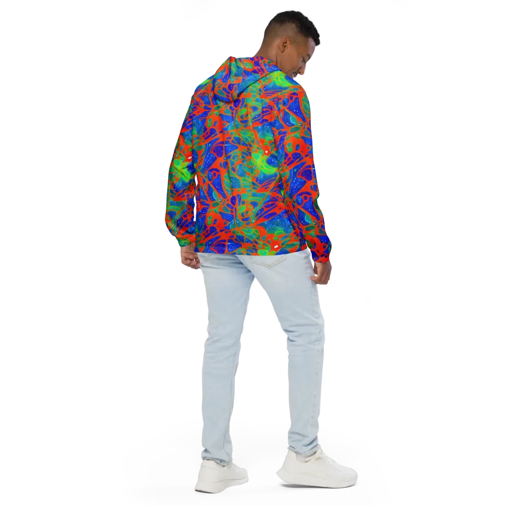Radiant Cells on Men's Windbreaker — Back