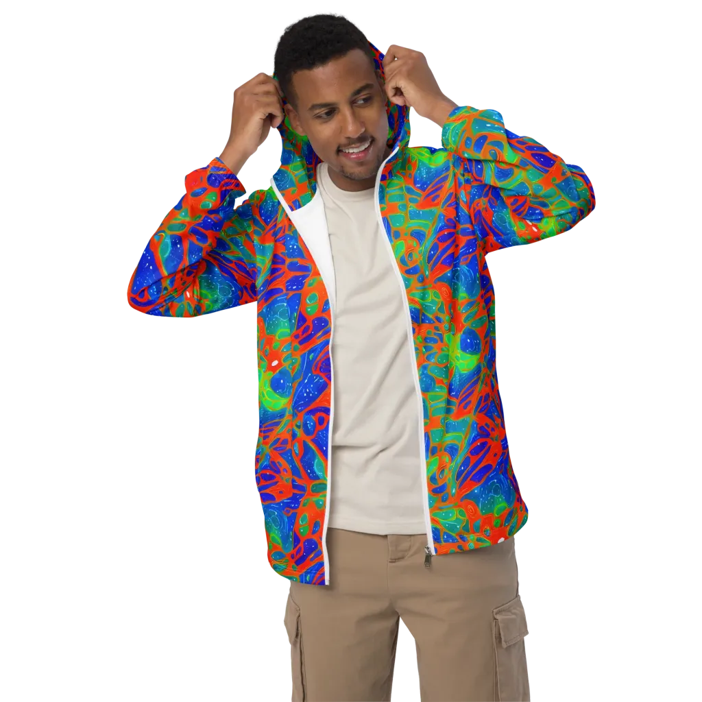 Radiant Cells on Men's Windbreaker — Front