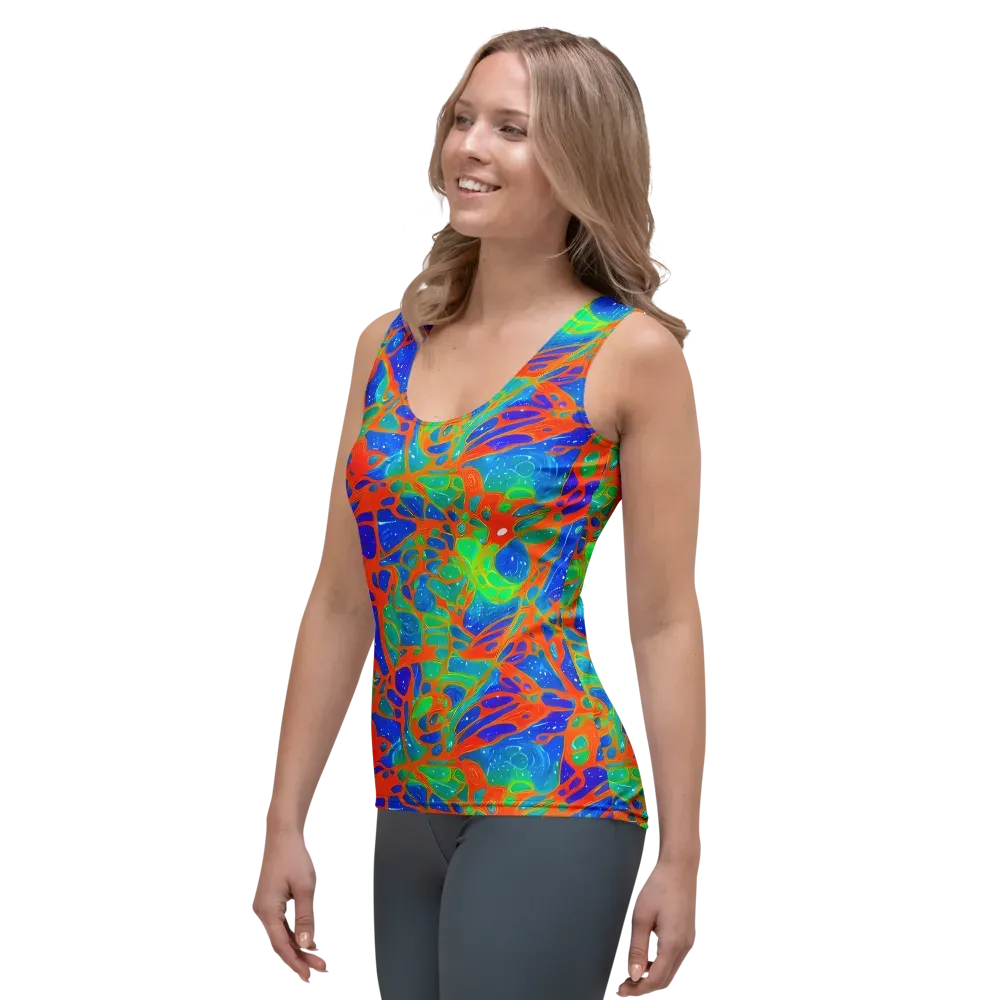 Radiant Cells on Women's Tank Top — Left Front