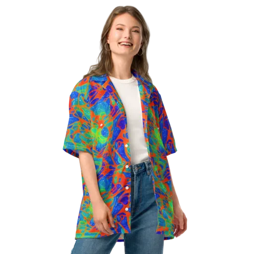 Radiant Cells on a Button Shirt