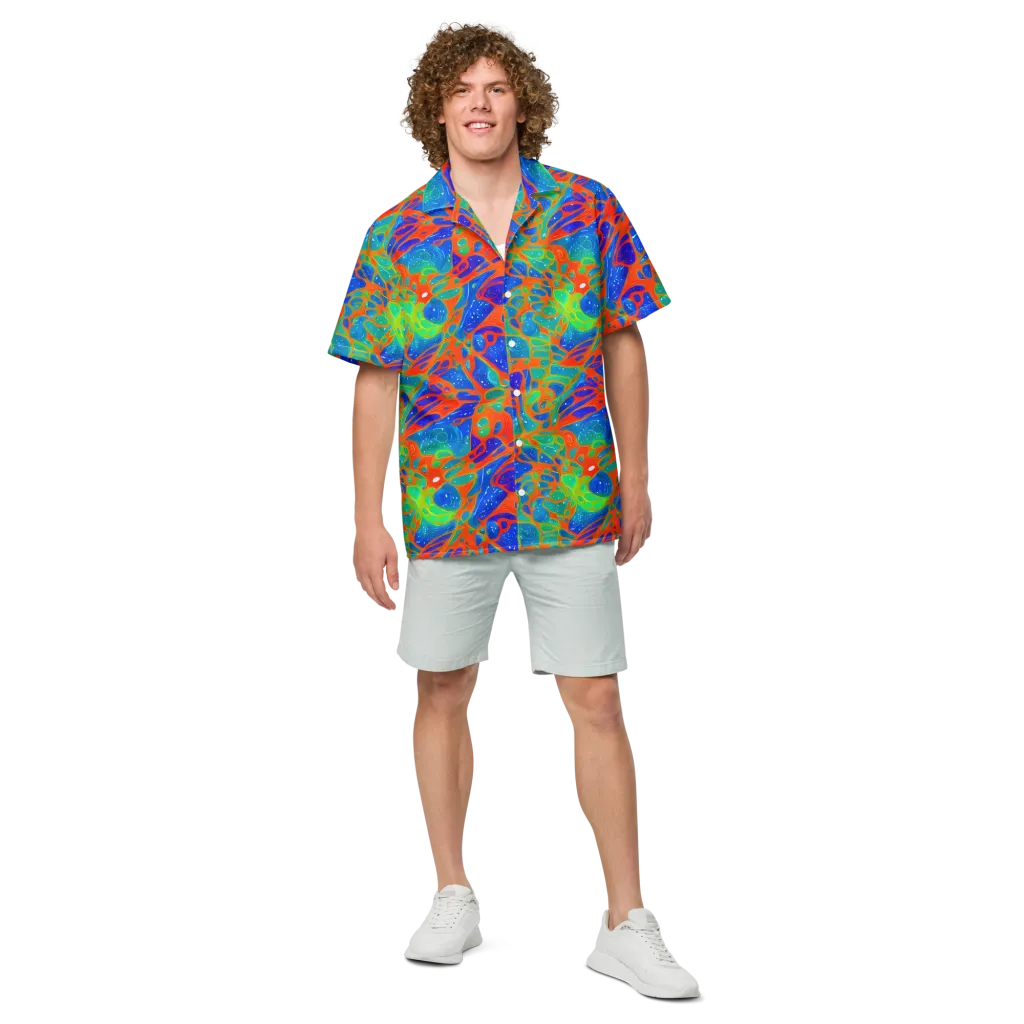 Radiant Cells on Button Shirt — Front