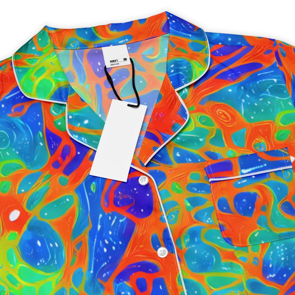 Radiant Cells on Women's Short Sleeve Pajama Top — Product details