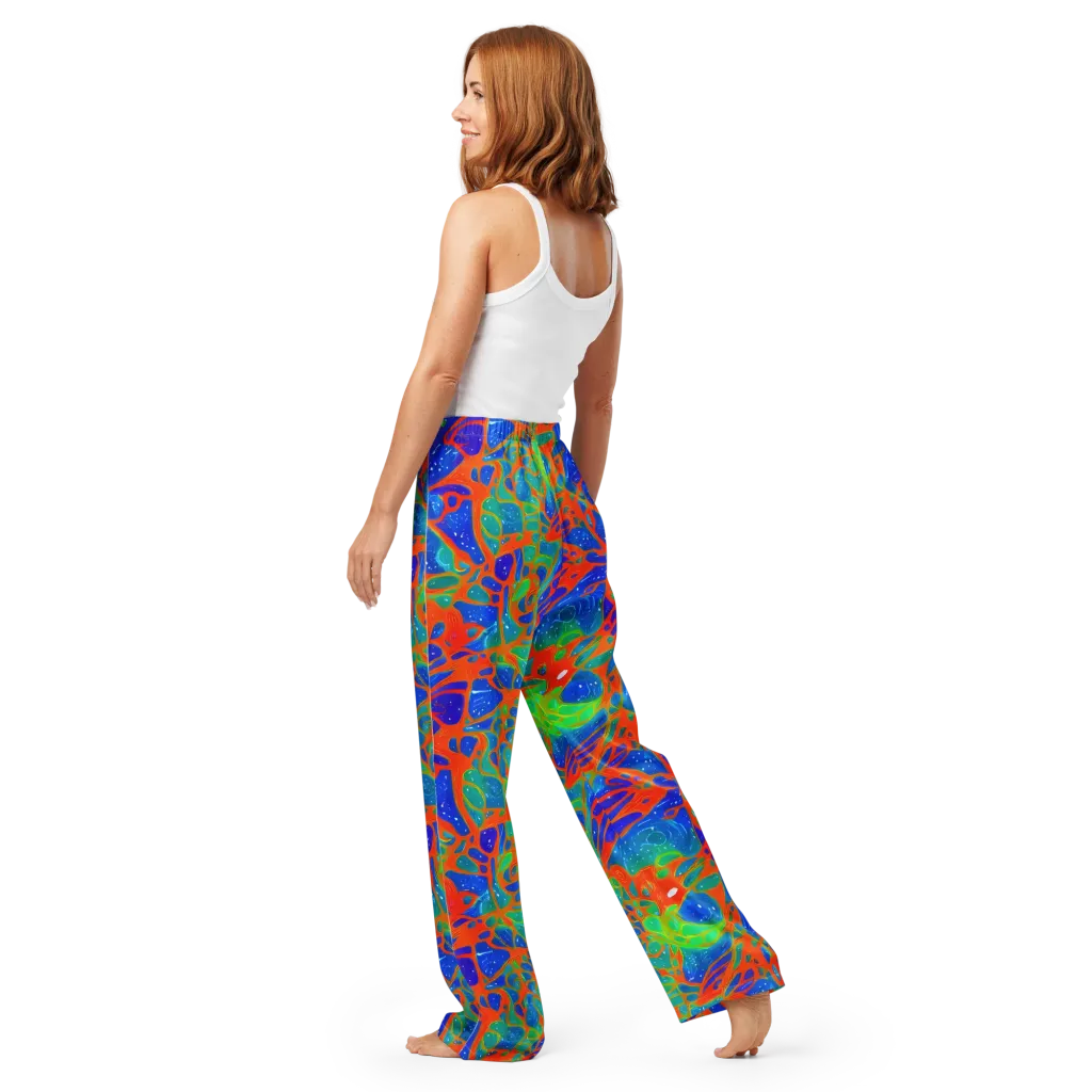 Radiant Cells on Women's Pajama Pants — Back