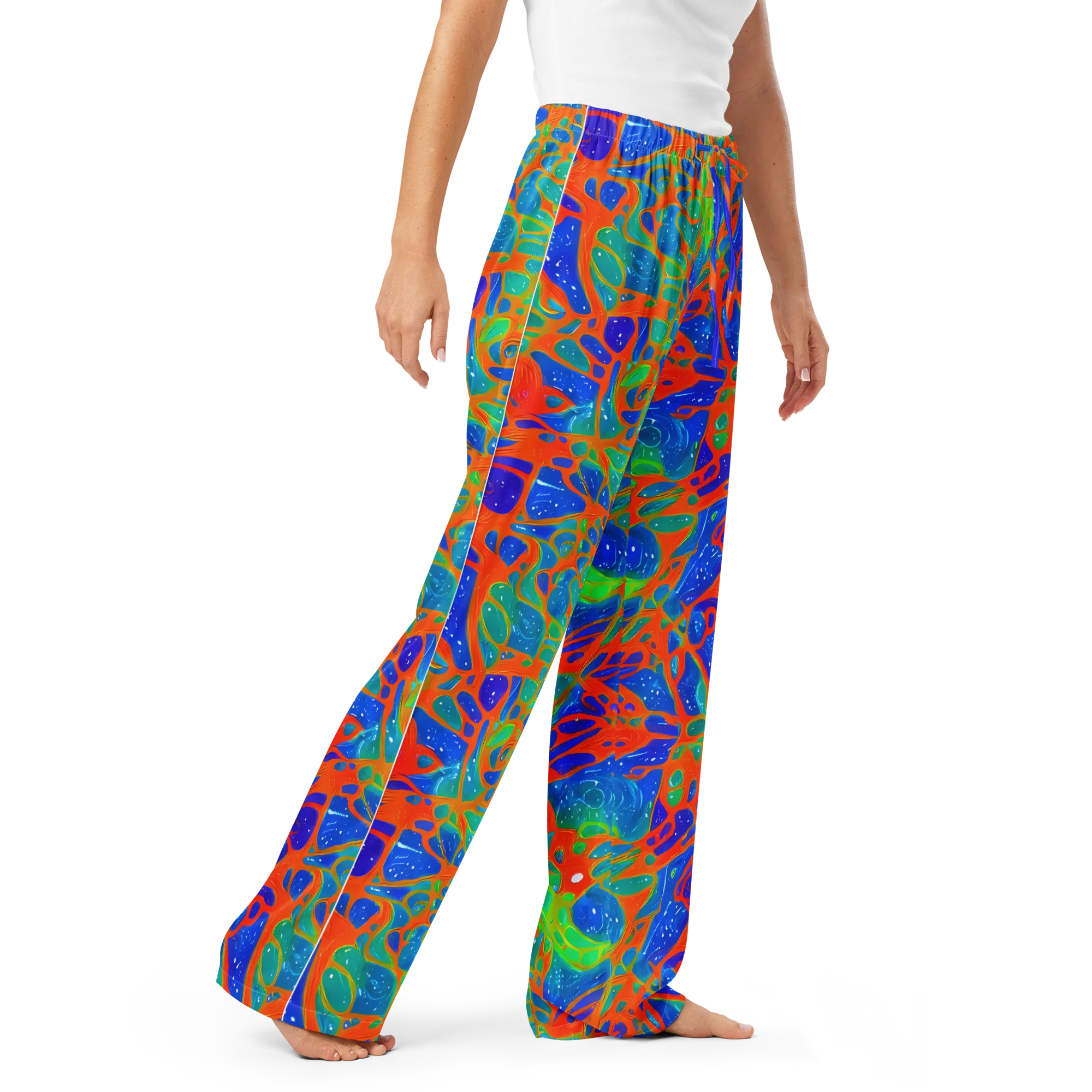 Radiant Cells on Women's Pajama Pants — Right Front