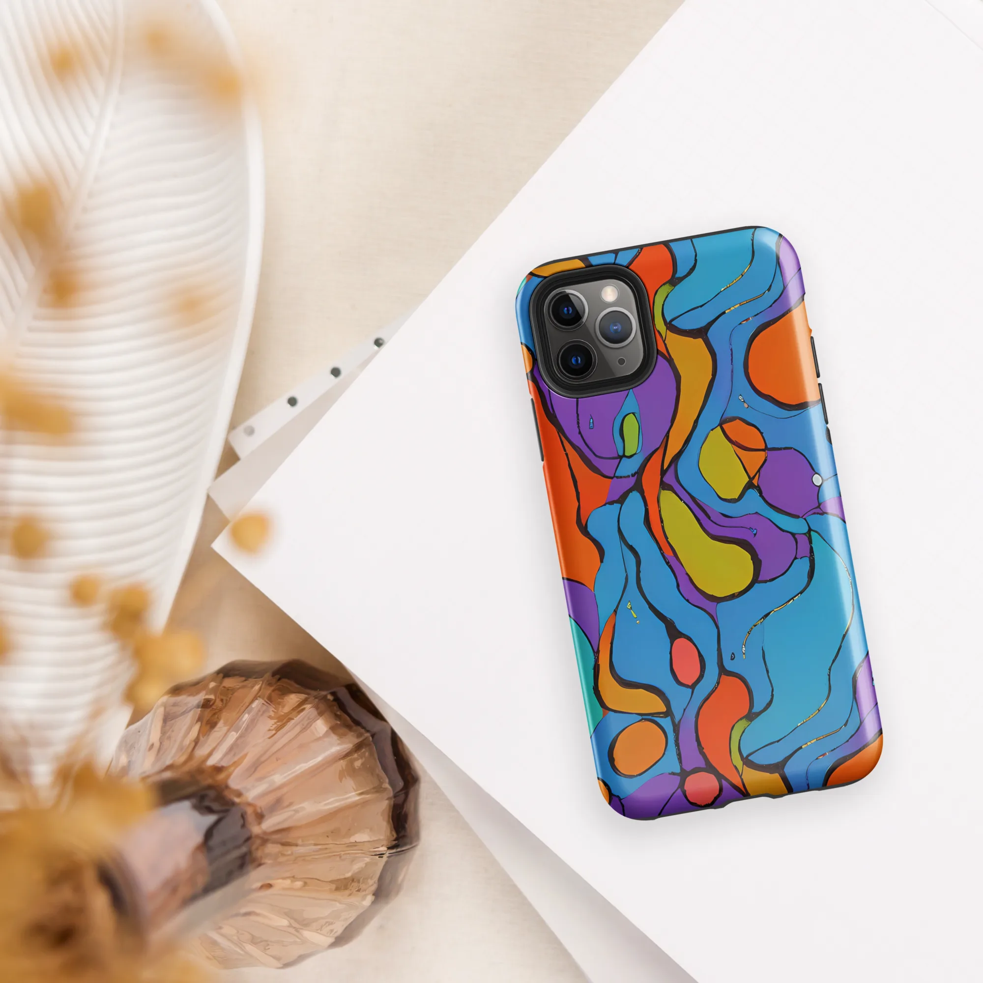 Kaleidoscope Bloom on Tough Case for iPhone® — Front