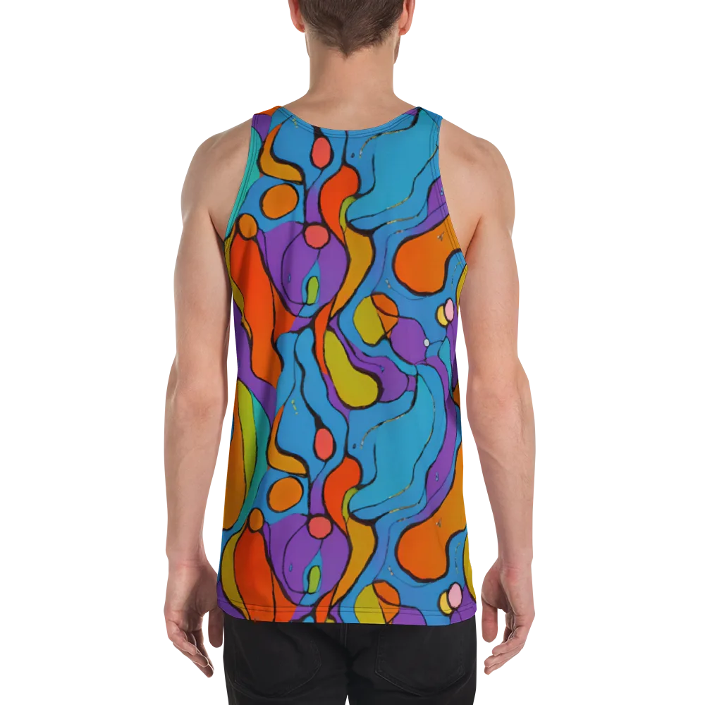 Kaleidoscope Bloom on Men's Tank Top — Back
