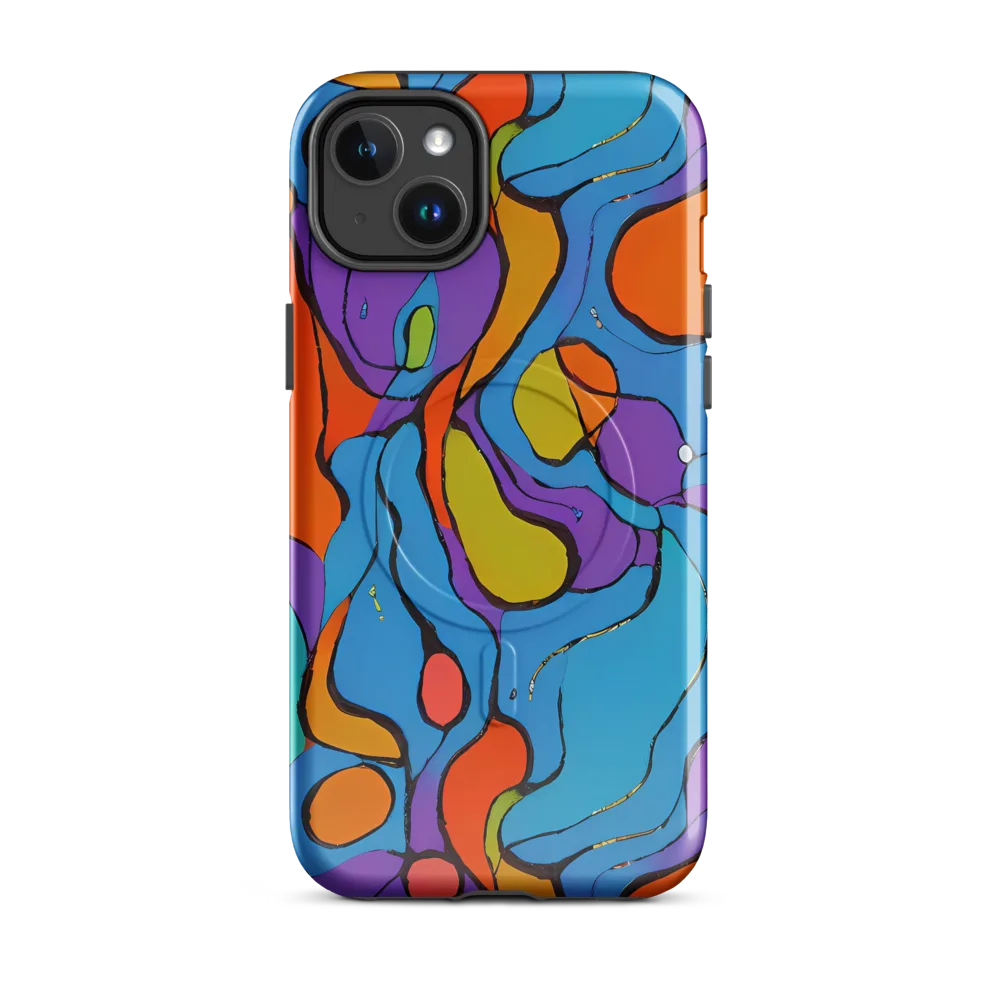 Kaleidoscope Bloom on MagSafe Tough Case for iPhone® — Front