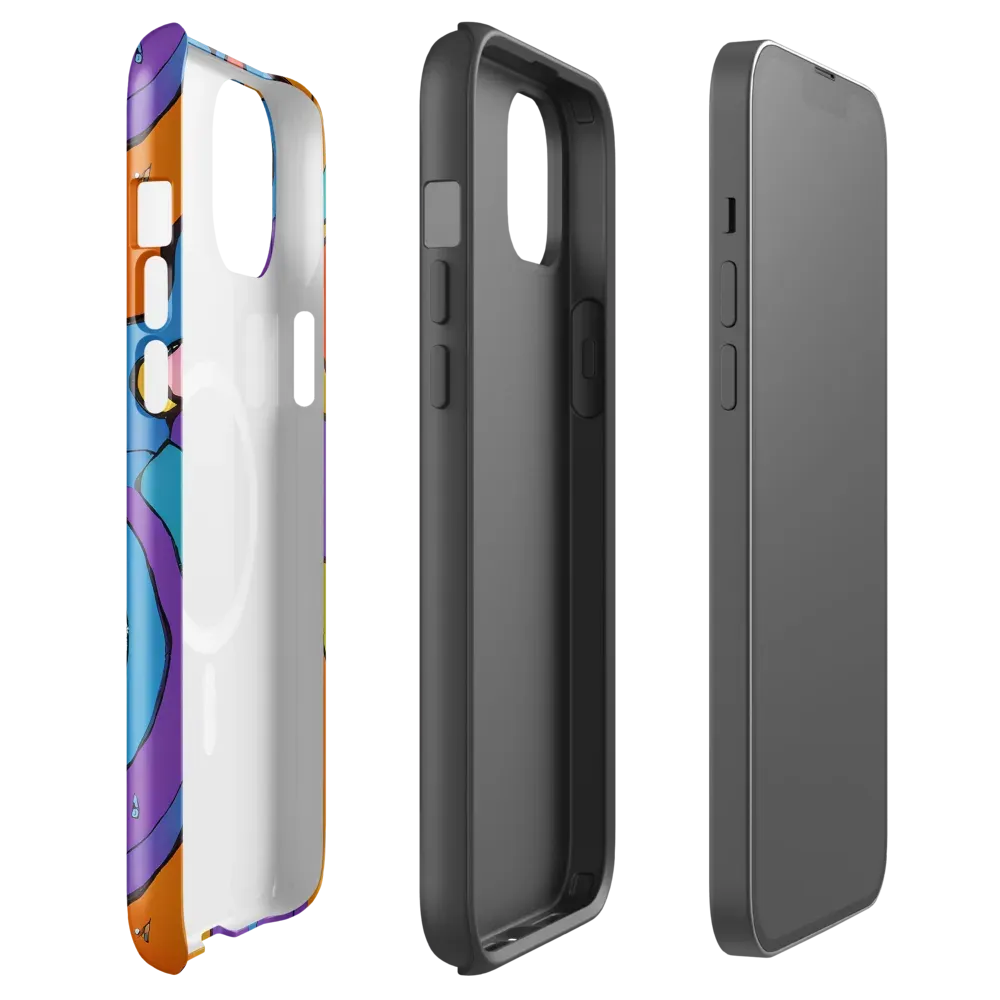 Kaleidoscope Bloom on MagSafe Tough Case for iPhone® — Front