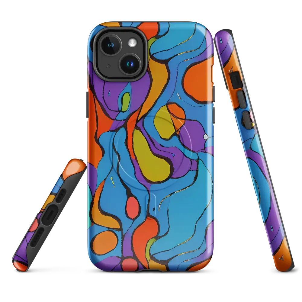 Kaleidoscope Bloom on MagSafe Tough Case for iPhone® — Front