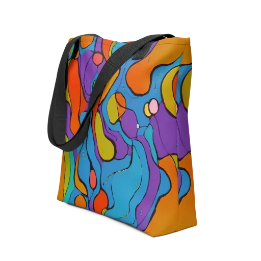 Kaleidoscope Bloom on a Tote Bag
