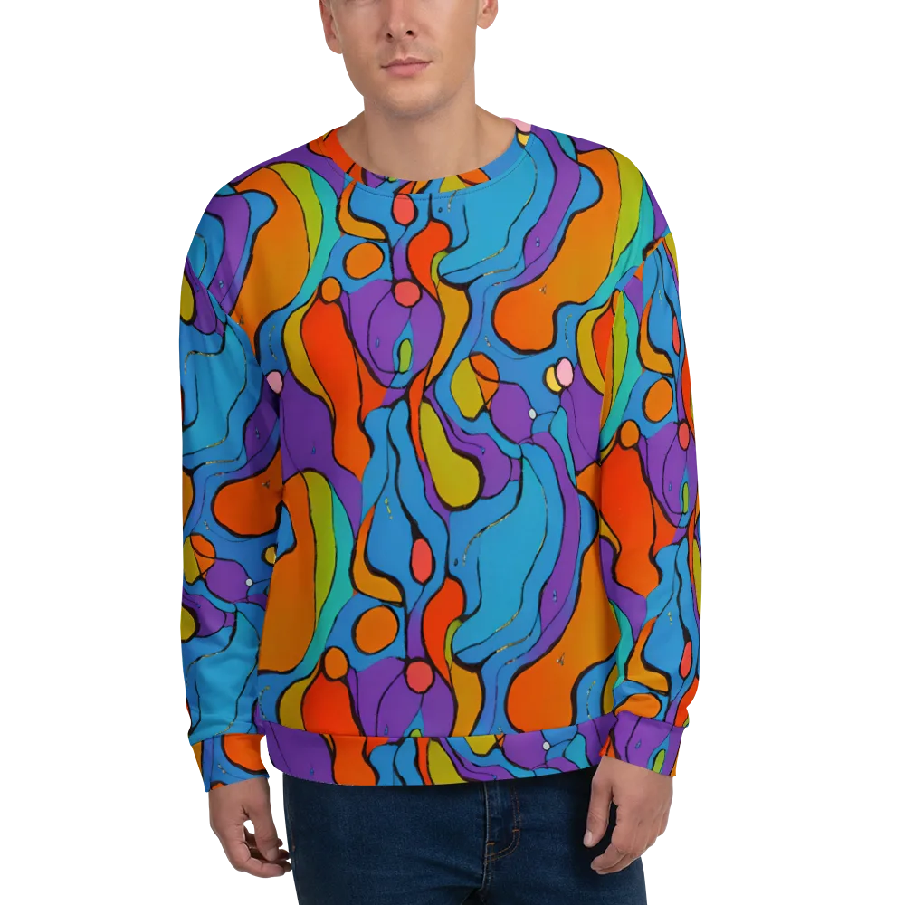 Kaleidoscope Bloom on Sweatshirt — Front