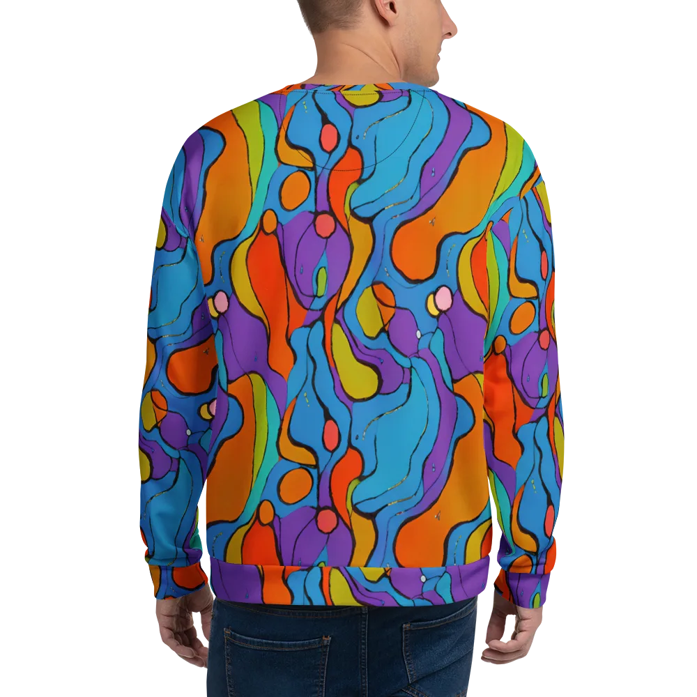Kaleidoscope Bloom on Sweatshirt — Back