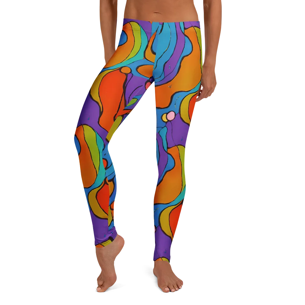 Kaleidoscope Bloom on Leggings — Front