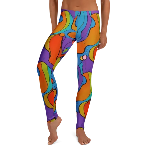Kaleidoscope Bloom on a Leggings