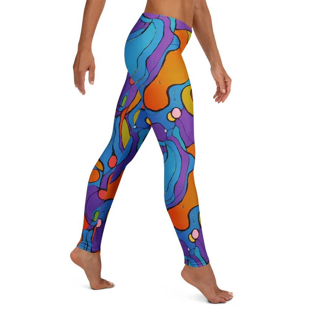 Kaleidoscope Bloom on Leggings — Right