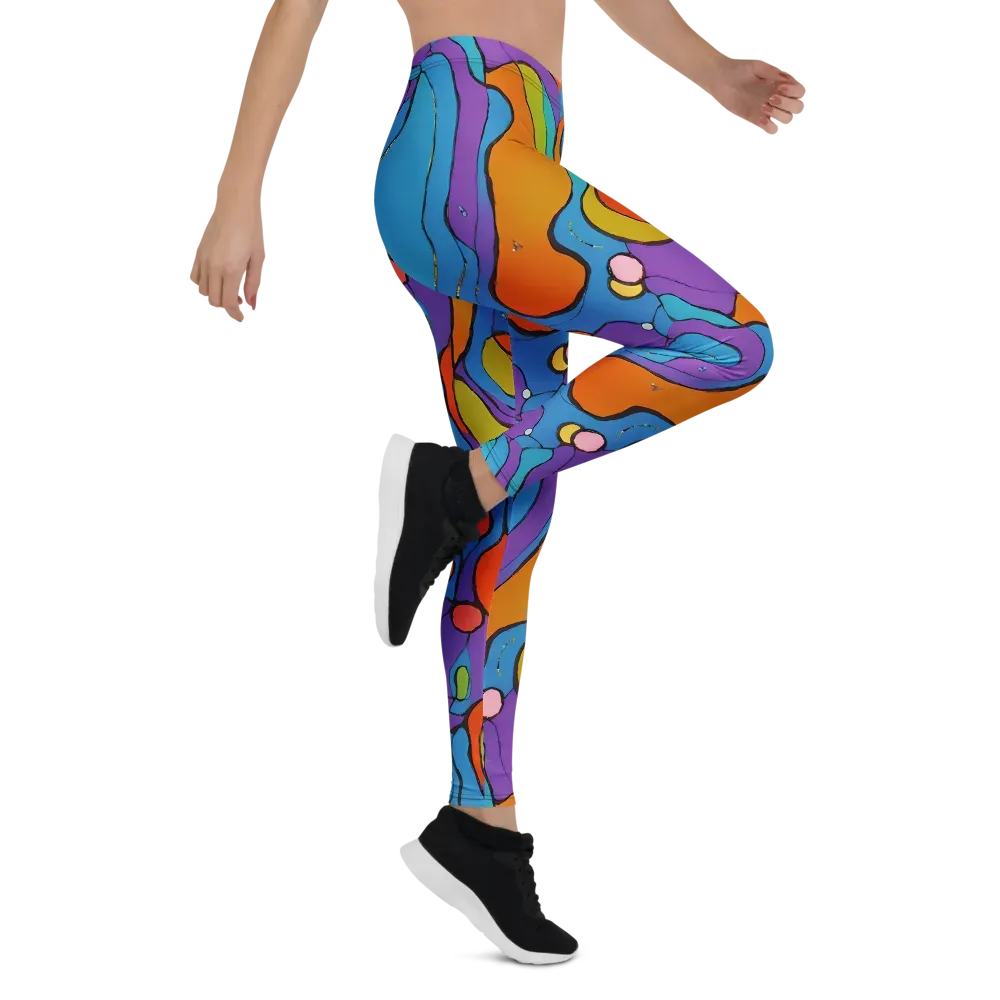 Kaleidoscope Bloom on Leggings — Right