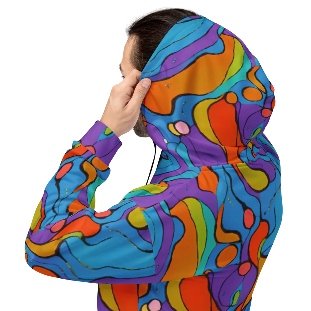 Kaleidoscope Bloom on Hoodie — Back