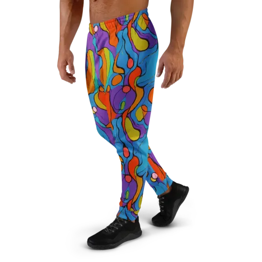 Kaleidoscope Bloom on a Men's Joggers