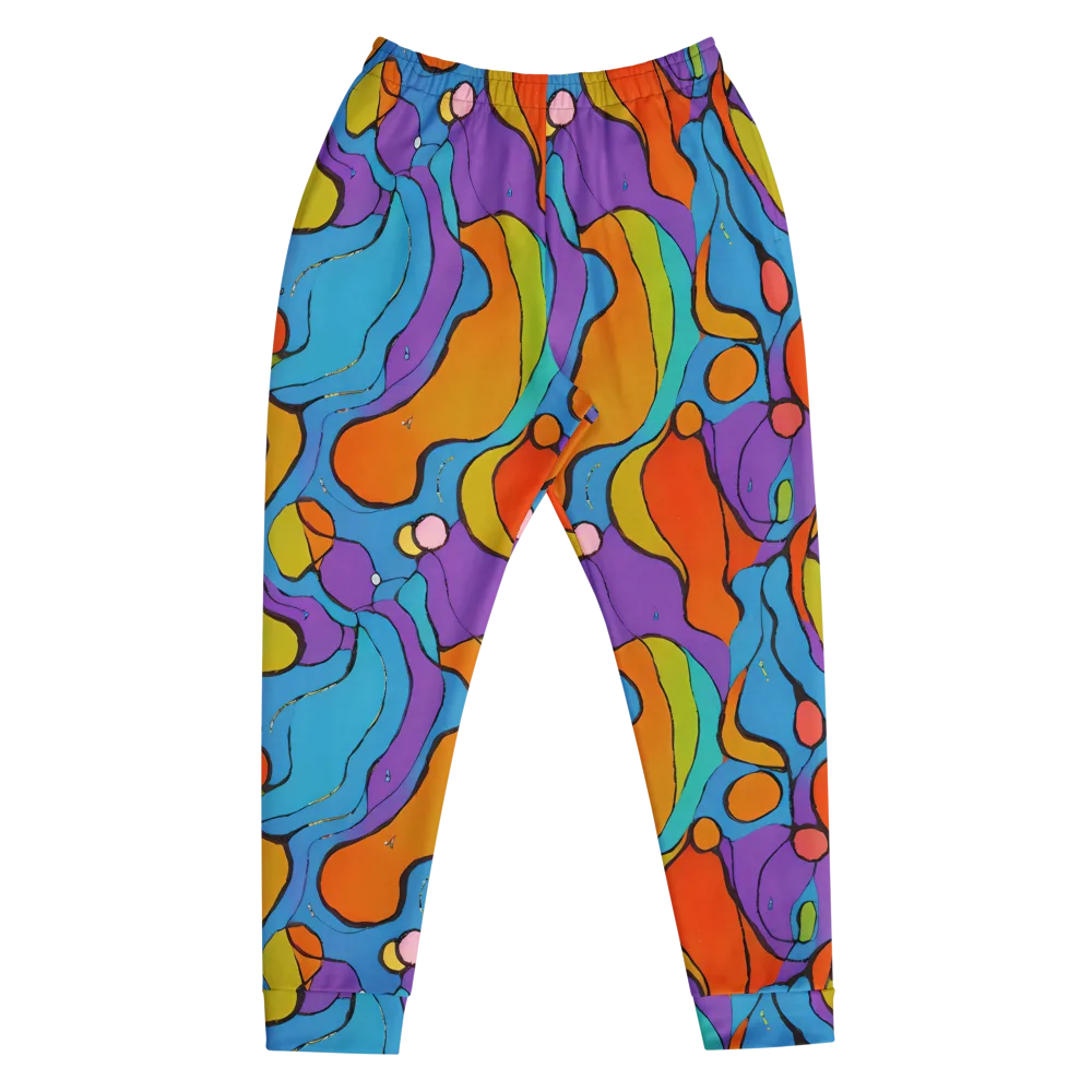 Kaleidoscope Bloom on Men's Joggers — Front