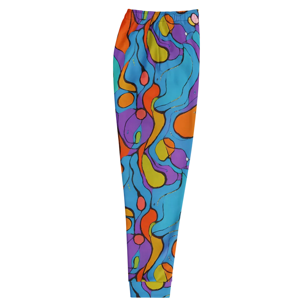 Kaleidoscope Bloom on Men's Joggers — Right