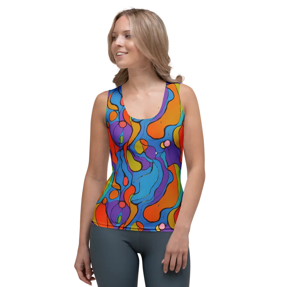 Kaleidoscope Bloom on Women's Tank Top — Front