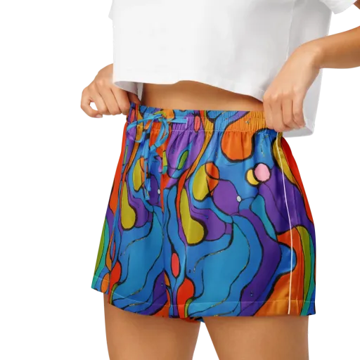 Kaleidoscope Bloom on a Women's Pajama Shorts