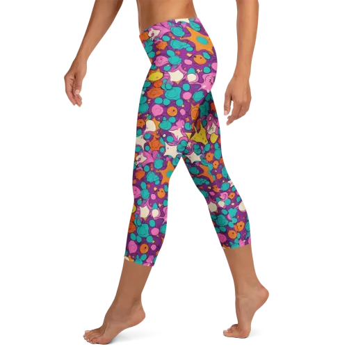Candy Comet on a Capri Leggings