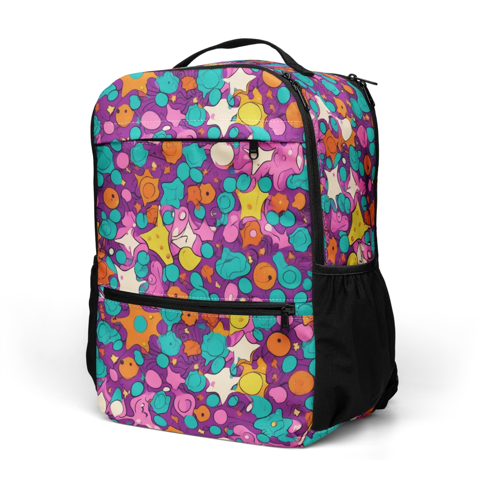Candy Comet on Utility Backpack — Left Front