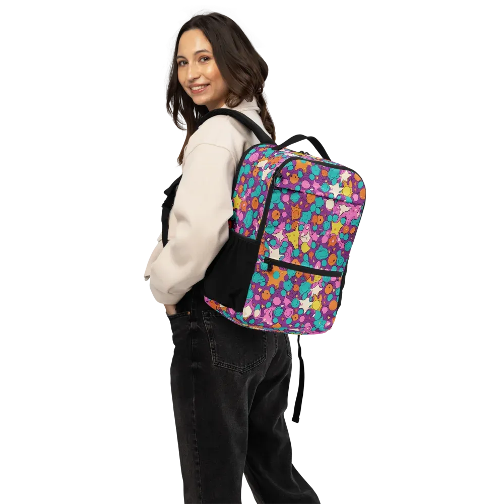Candy Comet on Utility Backpack — Back