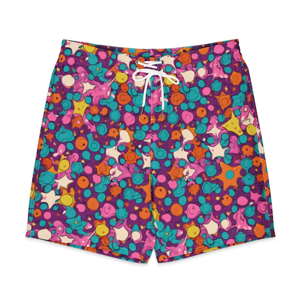 Candy Comet on Men's Board Shorts — Front