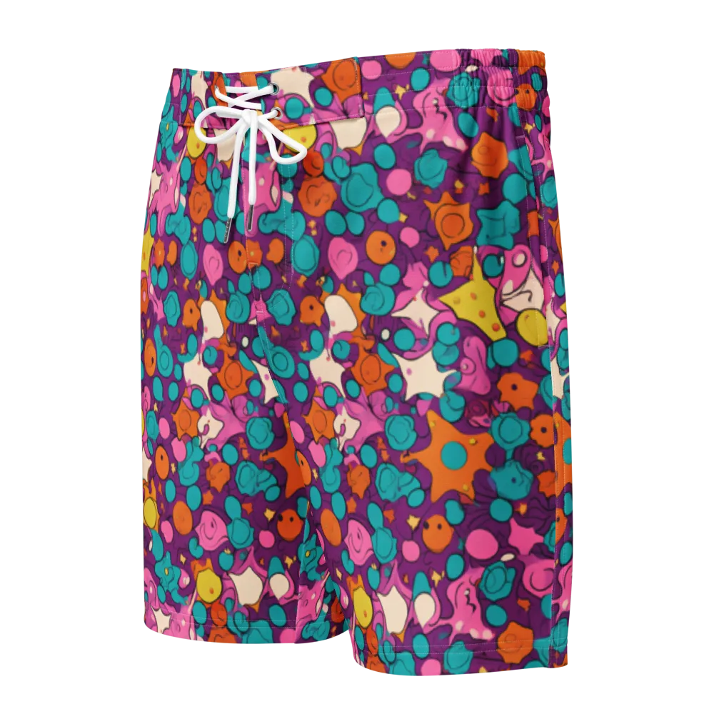 Candy Comet on Men's Board Shorts — Front