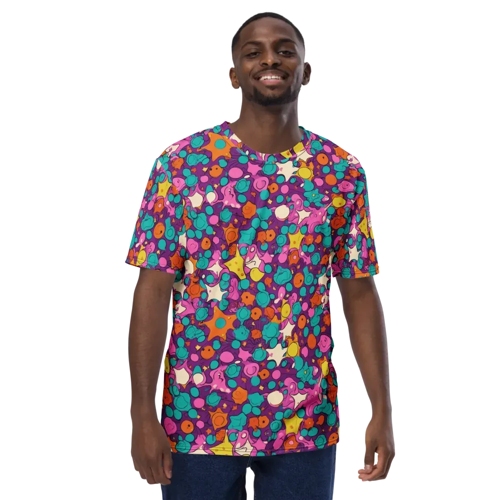 Candy Comet on Men's Crew Neck T-Shirt — Front