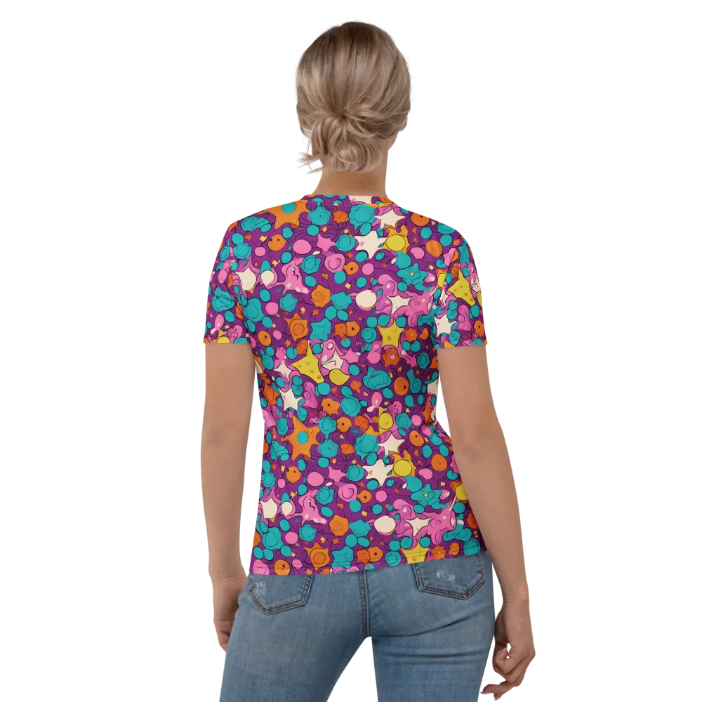 Candy Comet on Women's Crew Neck T-Shirt — Back