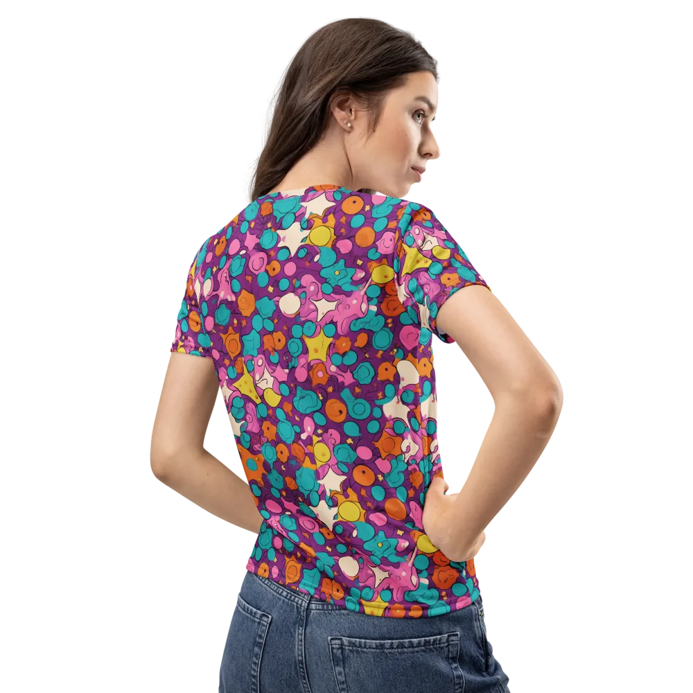 Candy Comet on Women's Crew Neck T-Shirt — Back