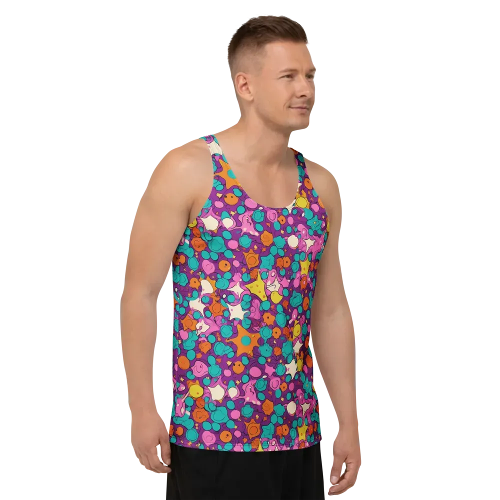 Candy Comet on Men's Tank Top — Right Front