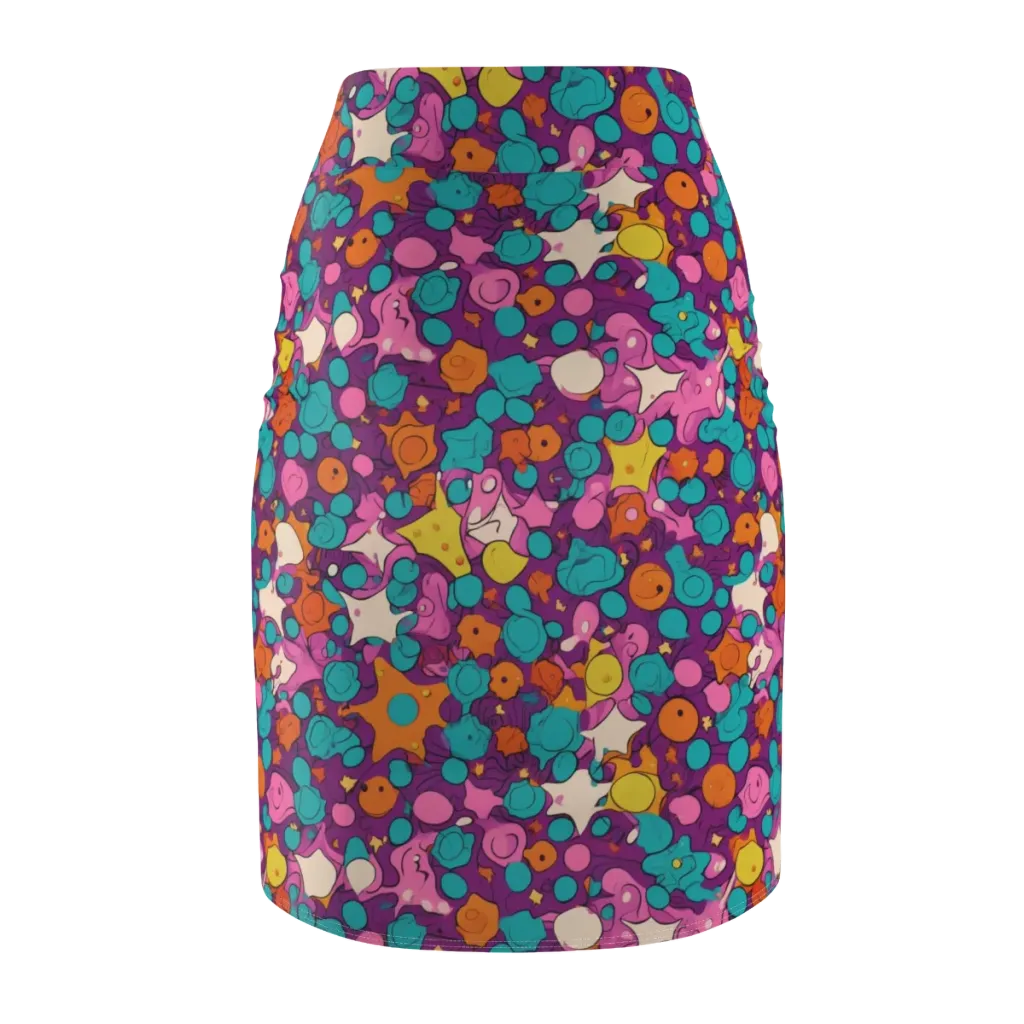 Candy Comet on Pencil Skirt — Back