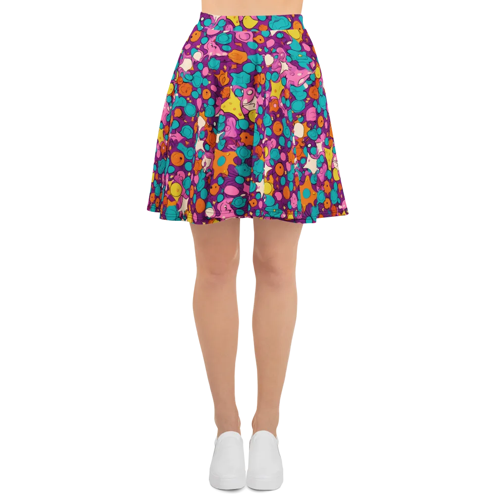 Candy Comet on Skater Skirt — Front