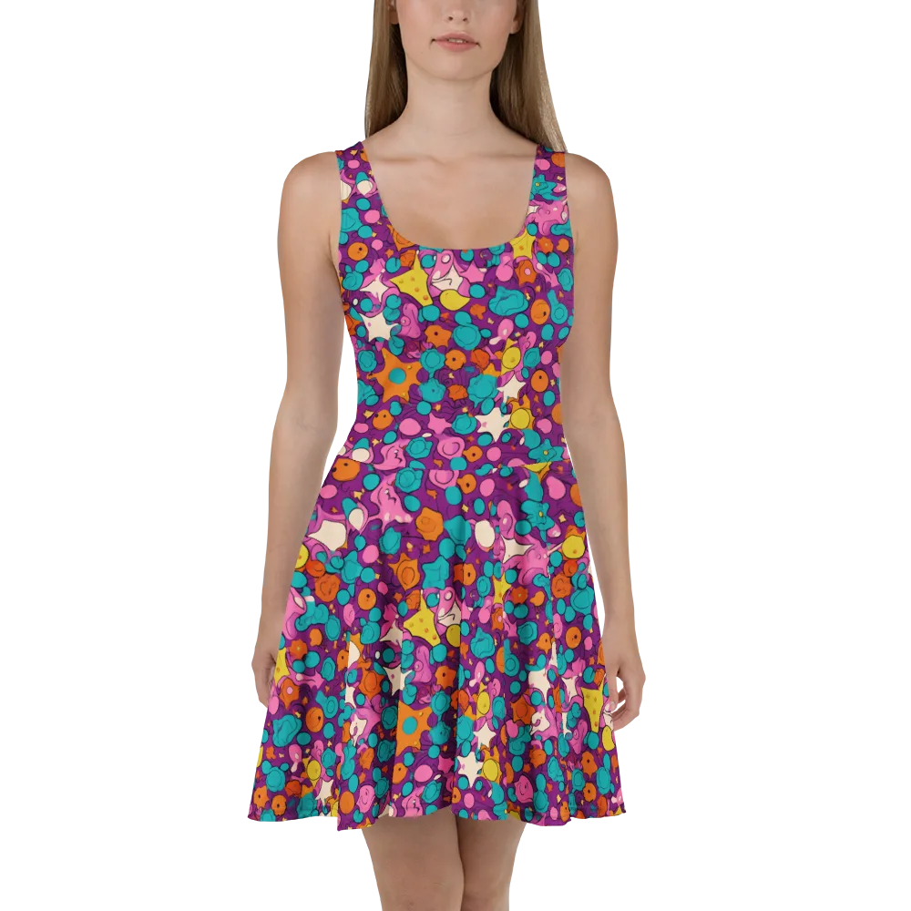 Candy Comet on Skater Dress — Front