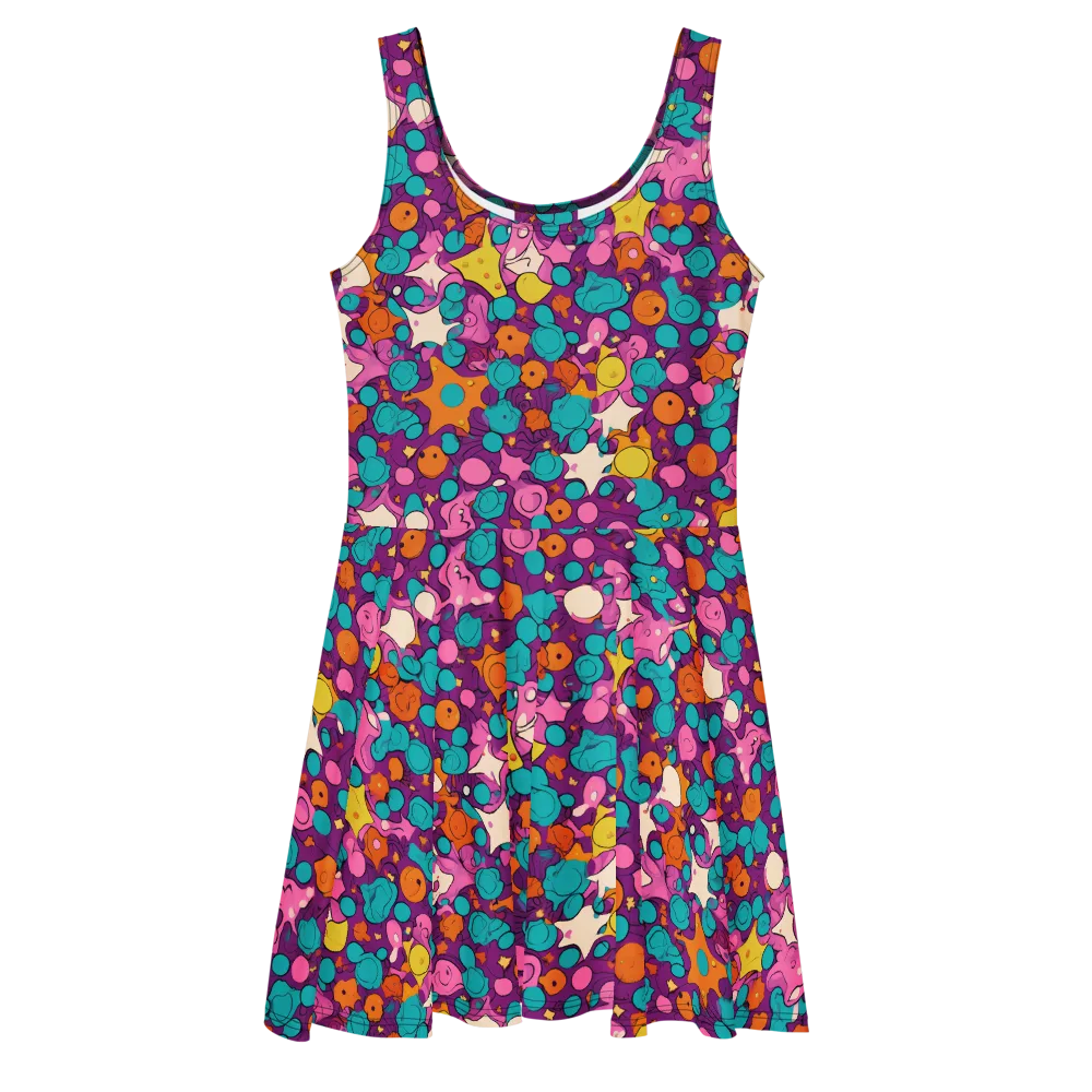 Candy Comet on Skater Dress — Front