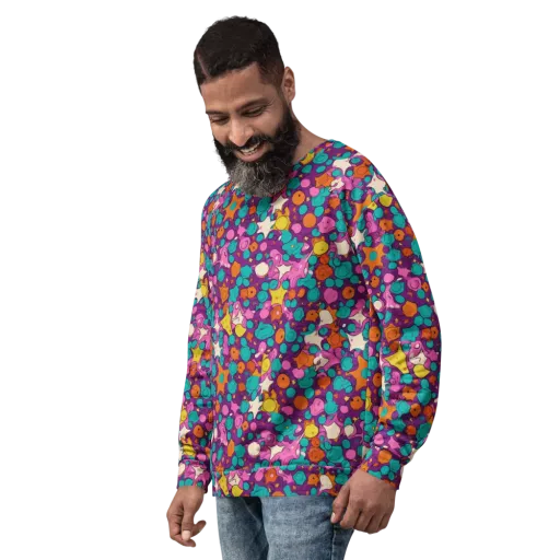 Candy Comet on a Sweatshirt