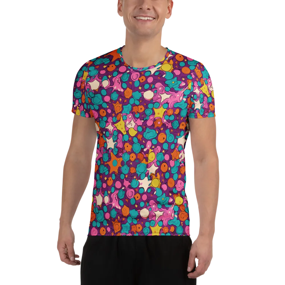 Candy Comet on Men's Athletic T-Shirt — Front
