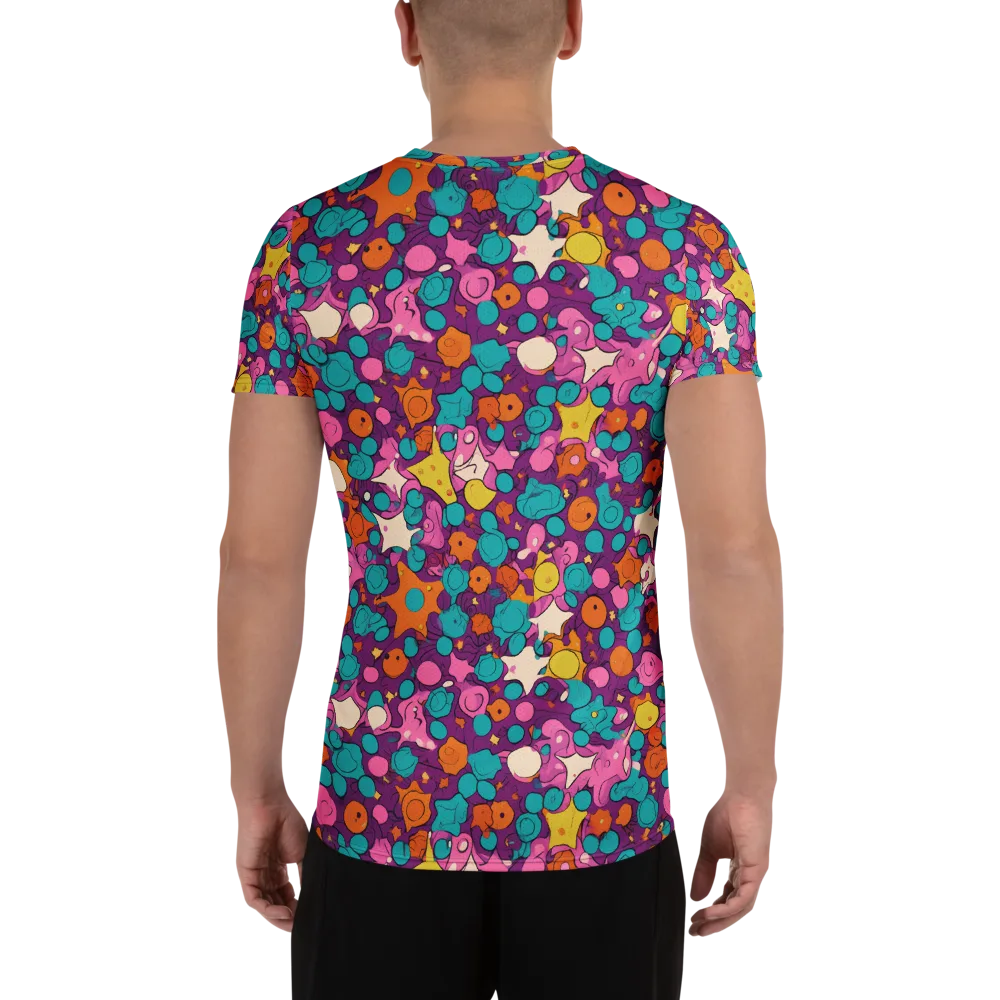 Candy Comet on Men's Athletic T-Shirt — Back