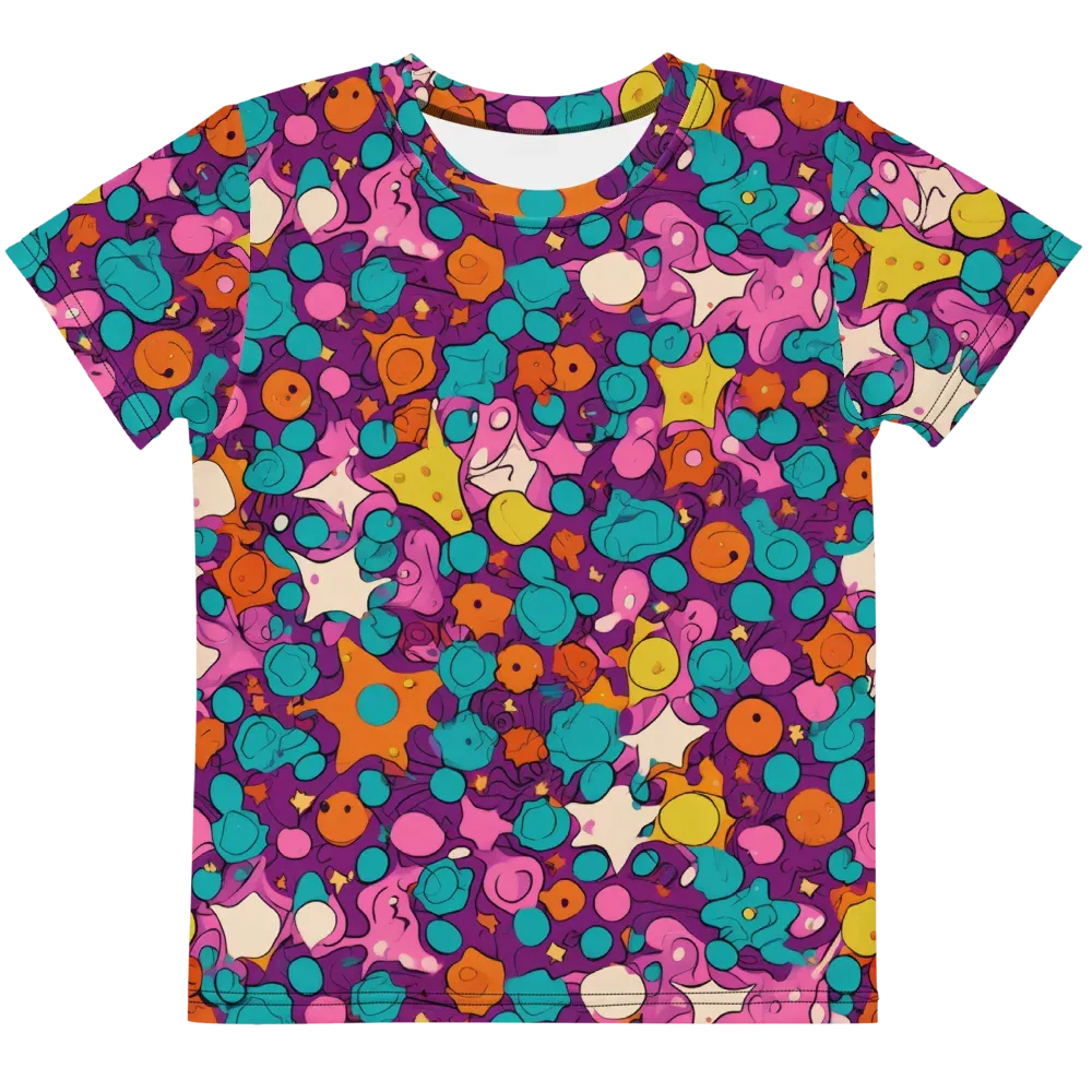 Candy Comet on Kids Crew Neck T-Shirt — Front