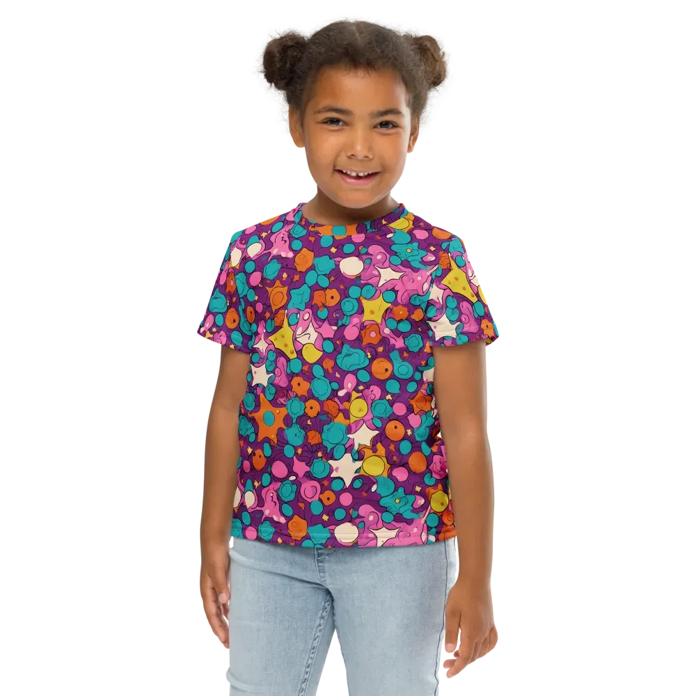 Candy Comet on Kids Crew Neck T-Shirt — Front