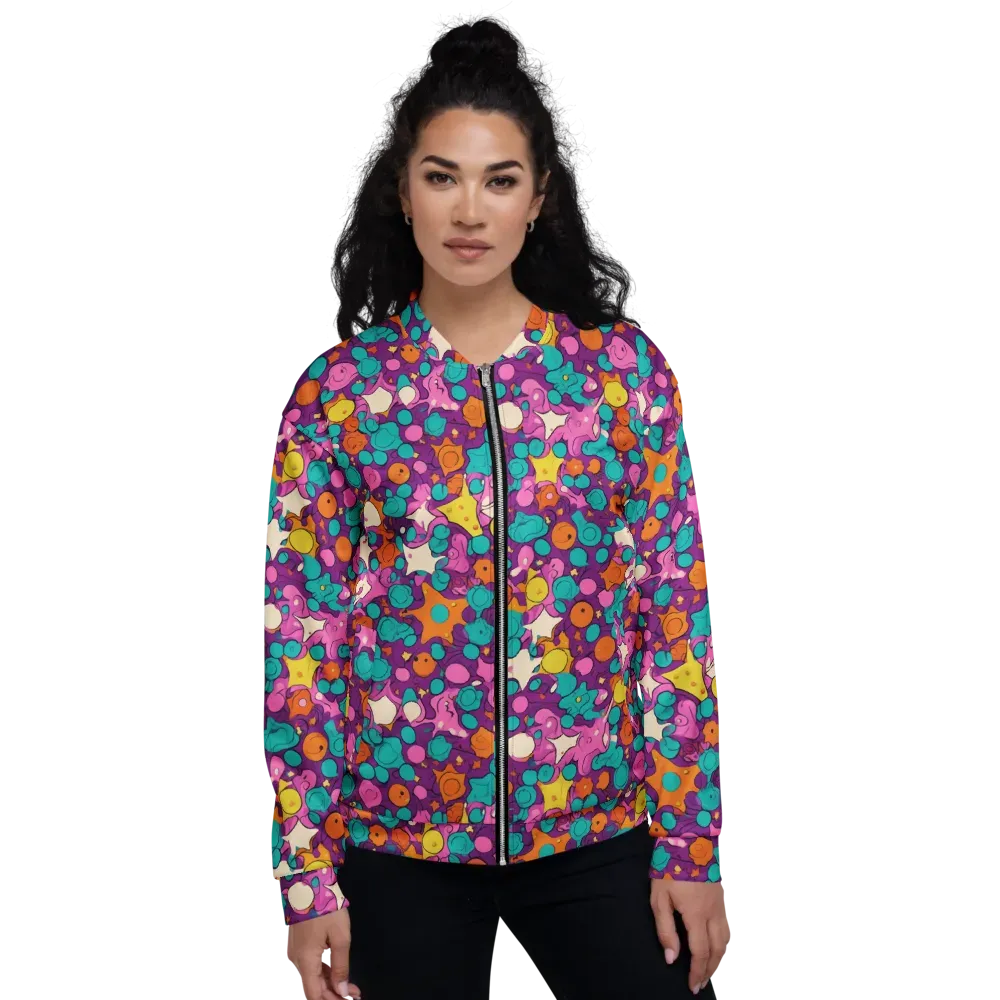 Candy Comet on Bomber Jacket — Front